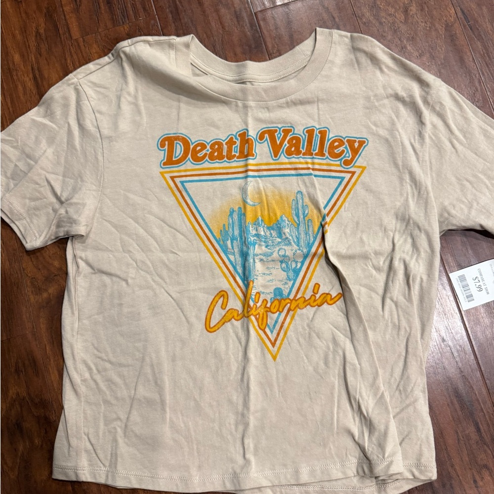 Rebellious One Beige Death Valley Graphic Tee